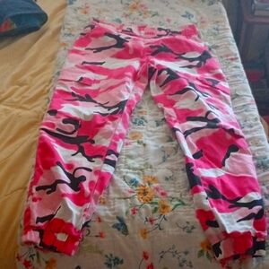 Pink camo pants